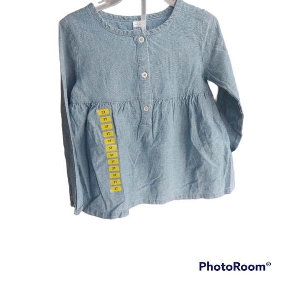 2/$30 2-piece Carter Girls Set Blue Blouse + Pink flower Leggins - Picture 5 of 5